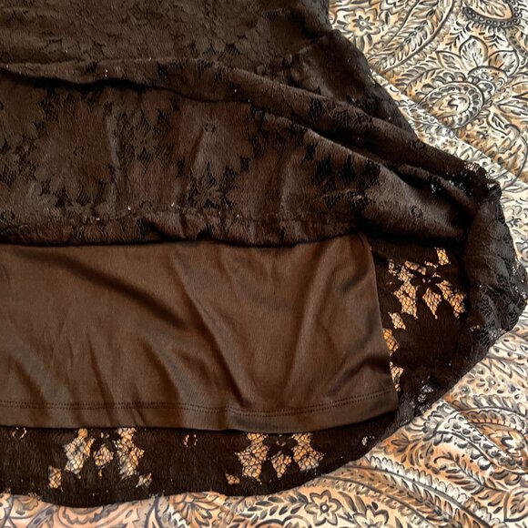 Dex black dress - lace - 2 tiers -  size XL - Picture 7 of 10